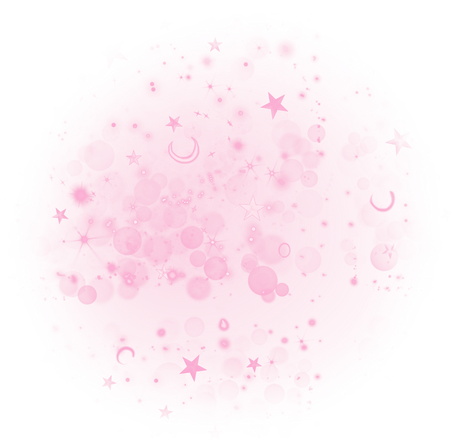 Pink Stars and Moon Design Element