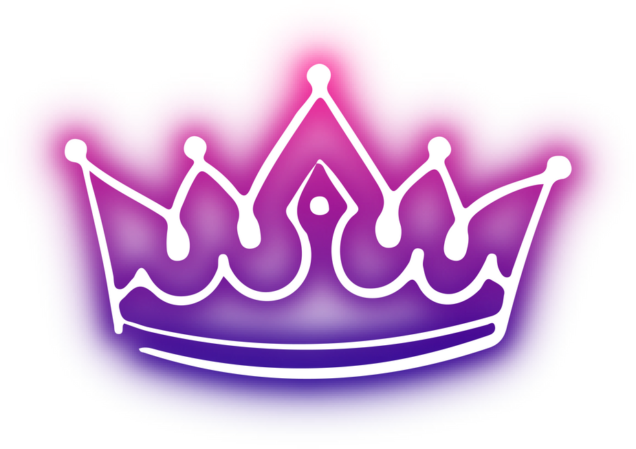 Collection of crown neon
